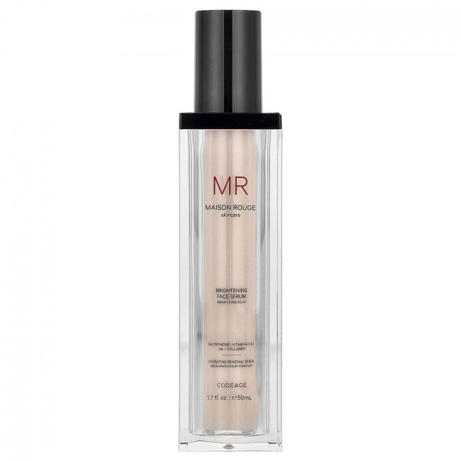 Codeage, Maison Rouge Skincare, Осветляющая сыворотка для лица, 50 мл (1,7 жидких унций) Codeage, Maison Rouge Skincare, Осветляющая сыворотка для лица, 50 мл (1,7 жидких унций)