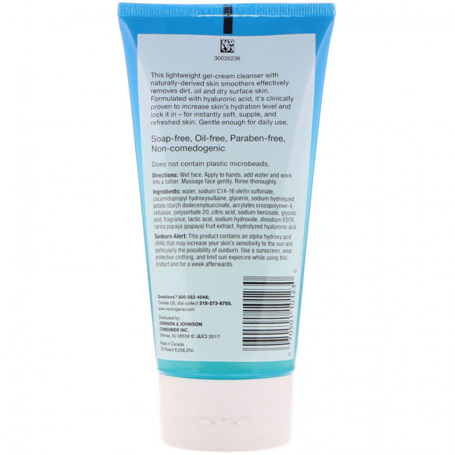 Neutrogena, Отшелушивающее очищающее средство 'Гидробуст', 5 унц. (141 г)