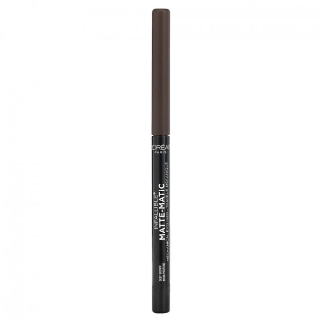 L'Oréal, Infallible®, Matte-Matic Mechanical Eyeliner, 513 Deep Brown, 0.01 oz (280 mg) (Снят с производства)