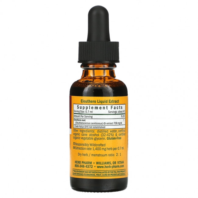 Herb Pharm, Элеутерококк, 1 жидкая унция (29,6 мл) Herb Pharm, Элеутерококк, 1 жидкая унция (29,6 мл)