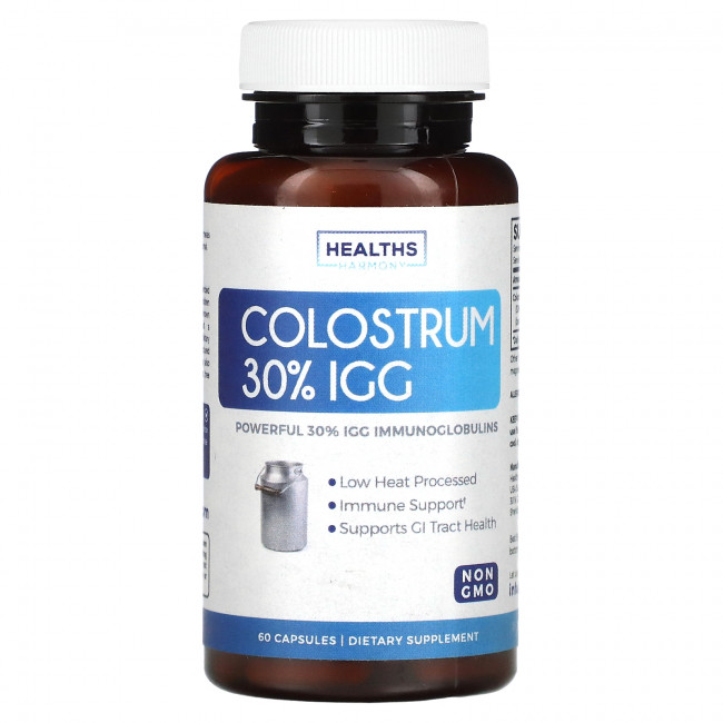 Healths Harmony, Молозиво 30% IGG`` 60 капсул Healths Harmony, Молозиво 30% IGG`` 60 капсул