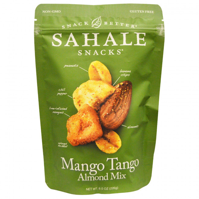 Sahale Snacks, Snack Better, смесь миндального с манго танго, 8 унций (226 г) Sahale Snacks, Snack Better, смесь миндального с манго танго, 8 унций (226 г)