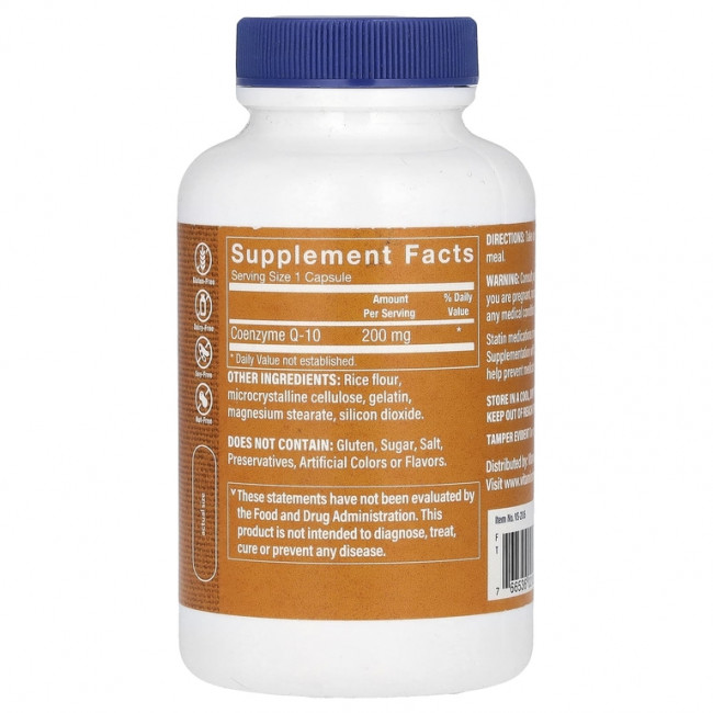 The Vitamin Shoppe, коэнзим Q10, 200 мг, 120 капсул