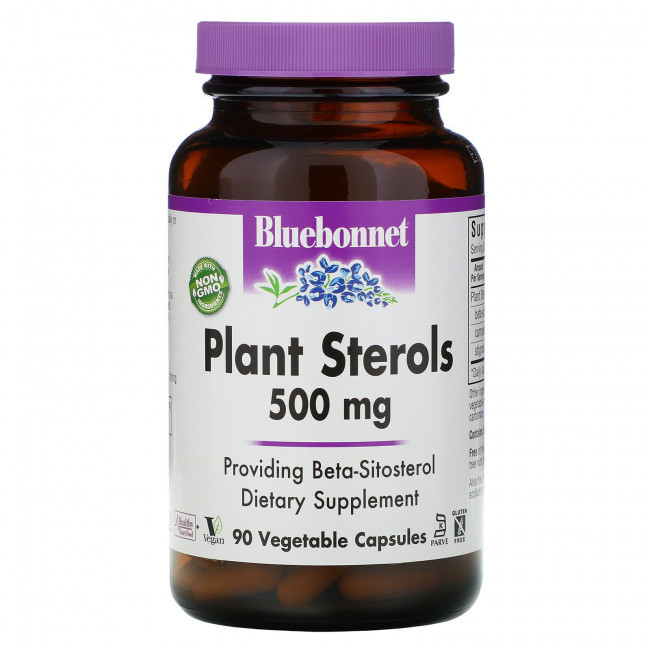 Bluebonnet Nutrition, Растительные стерины, 500 мг, 90 капсул Bluebonnet Nutrition, Растительные стерины, 500 мг, 90 капсул
