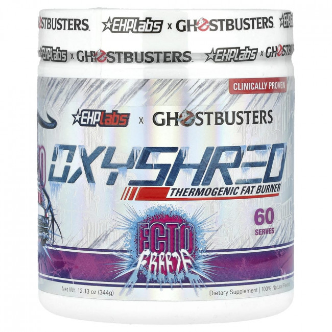 EHPlabs, Ghostbusters, OxyShred, термогенный жиросжигатель, Ecto Freeze, 344 г (12,13 унции) (товар снят с производства)