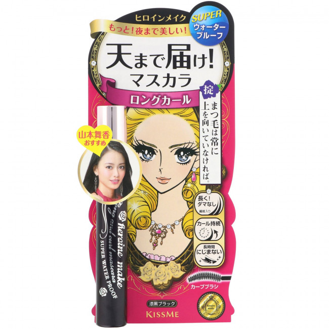 KissMe, Heroine Make, Long & Curl, водостойкая туш для длинных и изогнутых ресниц, оттенок 01, насыщенный черный, 6 г (0,21 унции) KissMe, Heroine Make, Long & Curl, водостойкая туш для длинных и изогнутых ресниц, оттенок 01, насыщенный черный, 6 г (0,21 унции)