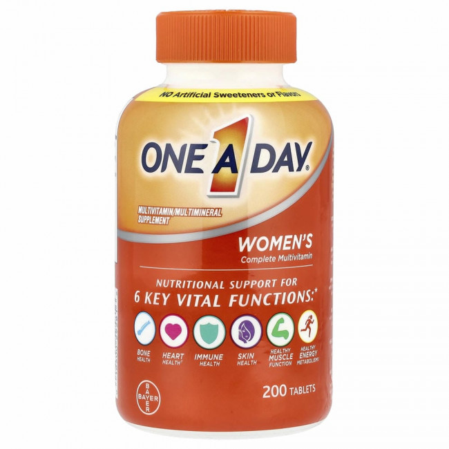 One-A-Day, One A Day, мультивитаминный комплекс для женщин, 200 таблеток One-A-Day, One A Day, мультивитаминный комплекс для женщин, 200 таблеток
