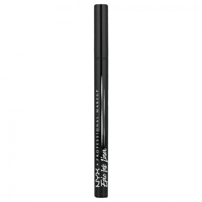 NYX Professional Makeup, Водостойкая подводка для глаз Epic Ink Liner, 01 Черный, 1 мл (0,03 жидких унции) NYX Professional Makeup, Водостойкая подводка для глаз Epic Ink Liner, 01 Черный, 1 мл (0,03 жидких унции)