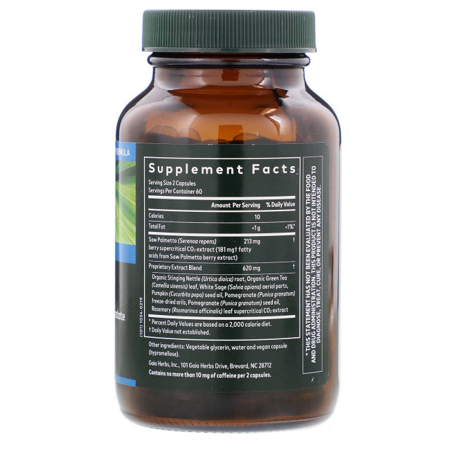 Gaia Herbs, Средство для поддержания здоровья простаты, 120 веганских капсул Phyto-Cap Gaia Herbs, Средство для поддержания здоровья простаты, 120 веганских капсул Phyto-Cap