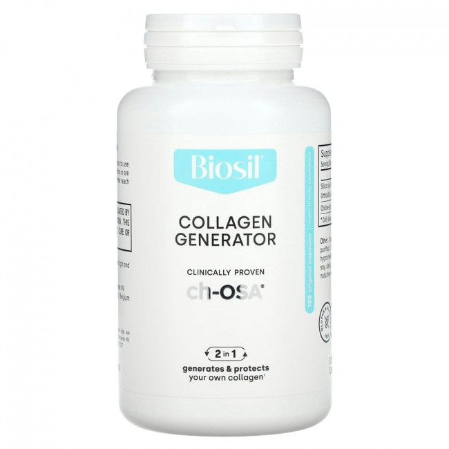 BioSil by Natural Factors, ch-OSA Advanced Collagen Generator, улучшенный источник коллагена, 120 вегетарианских капсул BioSil by Natural Factors, ch-OSA Advanced Collagen Generator, улучшенный источник коллагена, 120 вегетарианских капсул