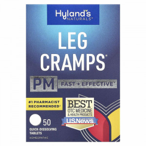 Hyland's, Leg Cramps PM, 50 быстрорастворимых таблеток