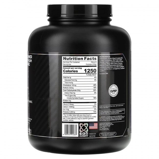 USN, Anabolic Mass, ваниль, 2,72 кг (6 фунтов) USN, Anabolic Mass, ваниль, 2,72 кг (6 фунтов)