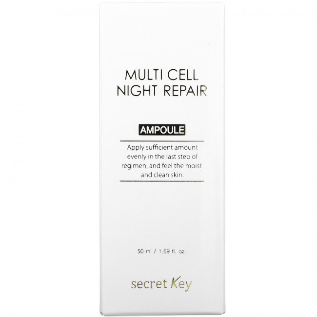 Secret Key, Multi Cell Night Repair Ampoule, ночная восстанавливающая ампула, 50 мл (1,69 жидк. Унции) Secret Key, Multi Cell Night Repair Ampoule, ночная восстанавливающая ампула, 50 мл (1,69 жидк. Унции)