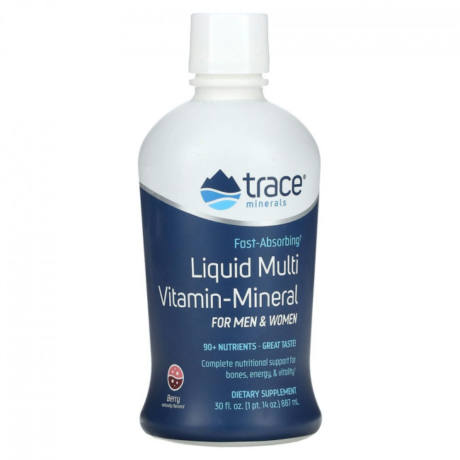 Trace Minerals ®, Liquid Multi, Vitamin-Mineral, For Men & Women, Berry, 30 fl oz (887 ml)