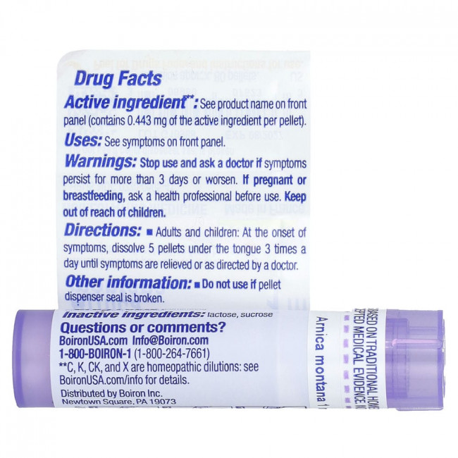Boiron, Arnica Montana 1 M, Approx 80 Pellets