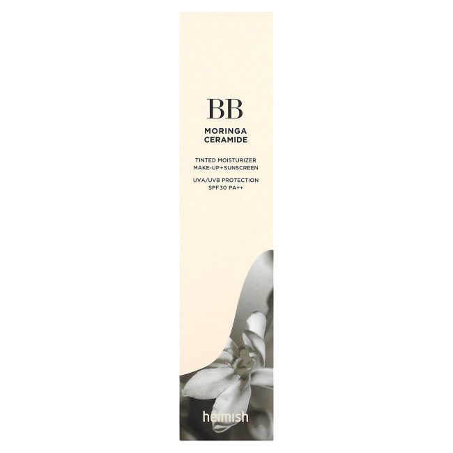 Heimish, BB-крем Moringa Ceramide, тонирующее увлажняющее средство для макияжа и солнцезащитного крема, SPF 30 PA ++, светлый нюд 21C, 30 г (1,05 унции) Heimish, BB-крем Moringa Ceramide, тонирующее увлажняющее средство для макияжа и солнцезащитного крема, SPF 30 PA ++, светлый нюд 21C, 30 г (1,05 унции)