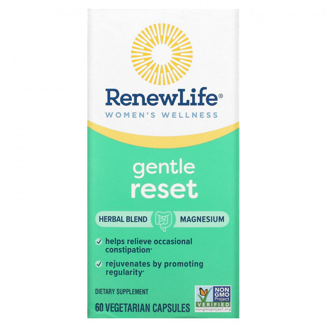 Renew Life, Women's Wellness, Gentle Reset , 60 Vegetarian Capsules Renew Life, Women's Wellness, Gentle Reset , 60 Vegetarian Capsules