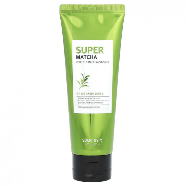 Some By Mi, Очищающий гель для пор Super Matcha, 100 мл (3,38 жидк. Унции) Some By Mi, Очищающий гель для пор Super Matcha, 100 мл (3,38 жидк. Унции)