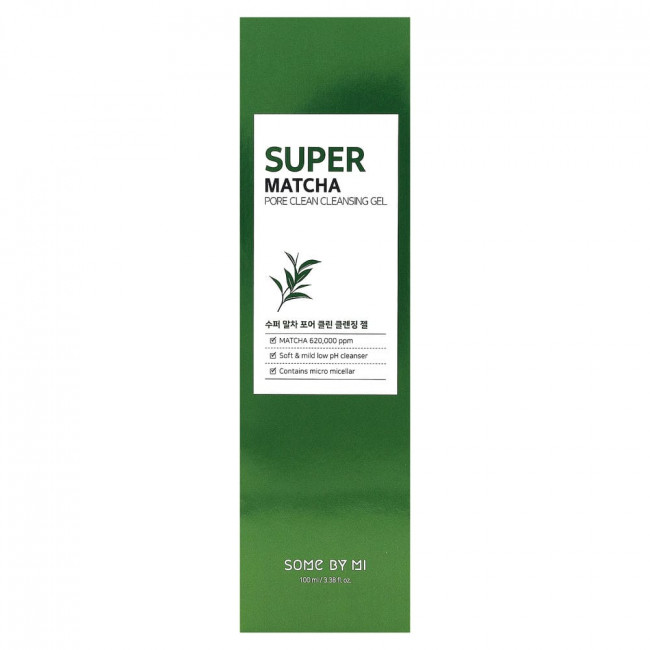 Some By Mi, Очищающий гель для пор Super Matcha, 100 мл (3,38 жидк. Унции) Some By Mi, Очищающий гель для пор Super Matcha, 100 мл (3,38 жидк. Унции)