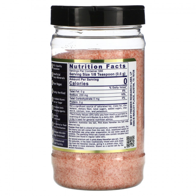 Premier Research Labs, Розовая соль Premier, 340 г (12 унций)
