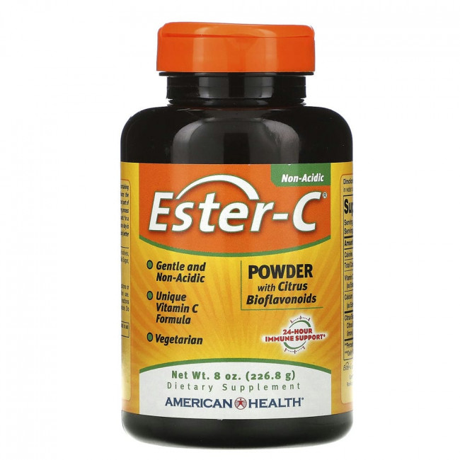 American Health, Ester-C, порошок с цитрусовыми биофлавоноидами, 226,8 г (8 унций) American Health, Ester-C, порошок с цитрусовыми биофлавоноидами, 226,8 г (8 унций)