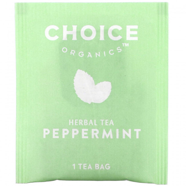 Choice Organic Teas, Herbal Tea, перечная мята, 16 чайных пакетиков, 17 г (0,60 унции) Choice Organic Teas, Herbal Tea, перечная мята, 16 чайных пакетиков, 17 г (0,60 унции)
