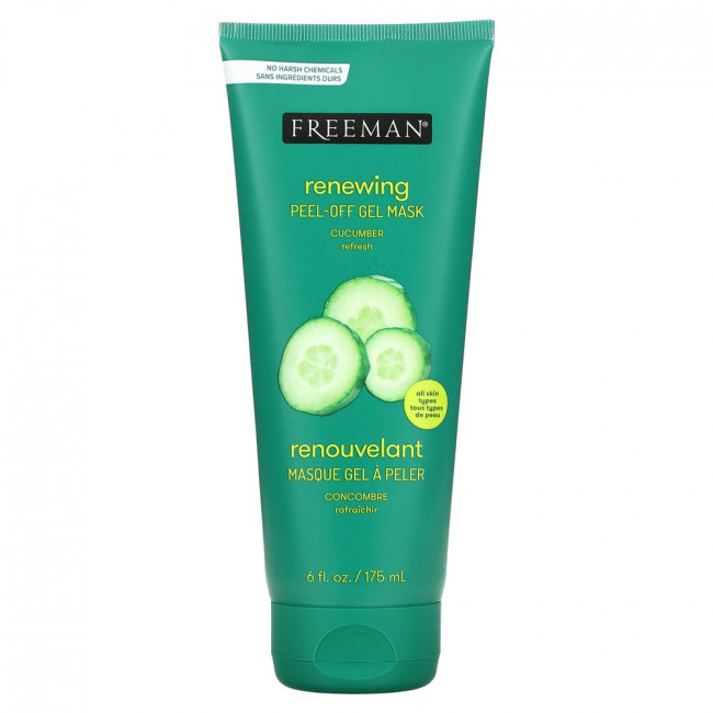 Freeman Beauty, Feeling Beautiful, обновляющая отшелушивающим гелевая маска, огурец, 175 мл (6 жидк. унций) Freeman Beauty, Feeling Beautiful, обновляющая отшелушивающим гелевая маска, огурец, 175 мл (6 жидк. унций)