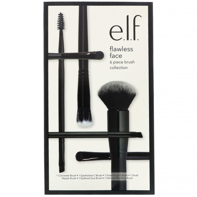 E.L.F., Flawless Face, набор из 6 кистей для макияжа E.L.F., Flawless Face, набор из 6 кистей для макияжа