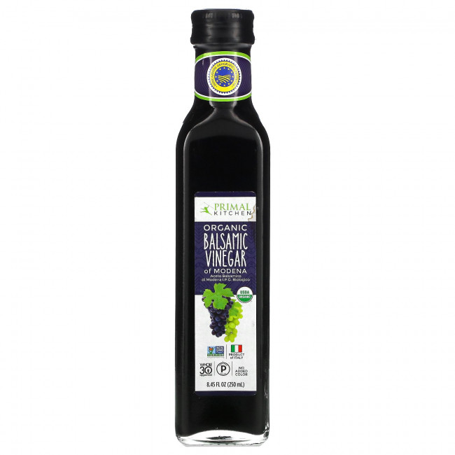 Primal Kitchen, Органический бальзамический уксус из Модены, 250 мл (8,45 жидк. Унции) Primal Kitchen, Органический бальзамический уксус из Модены, 250 мл (8,45 жидк. Унции)