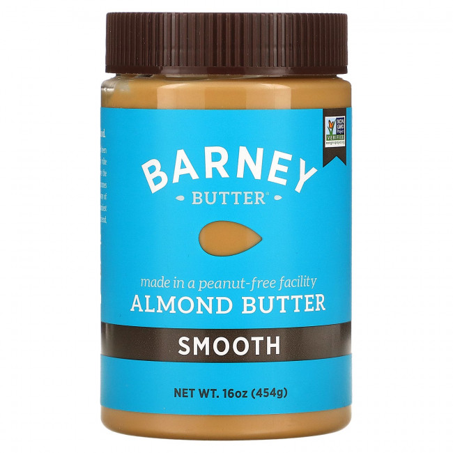 Barney Butter, Миндальное масло, однородное, 16 унций (454 г) Barney Butter, Миндальное масло, однородное, 16 унций (454 г)