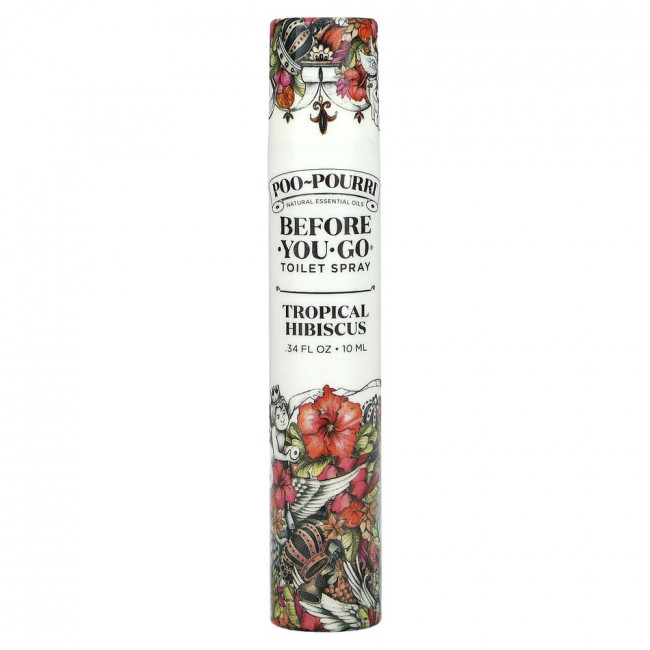 Poo-Pourri, Before-You-Go Toilet Spray, Tropical Hibiscus, 0.34 fl oz (10 ml)