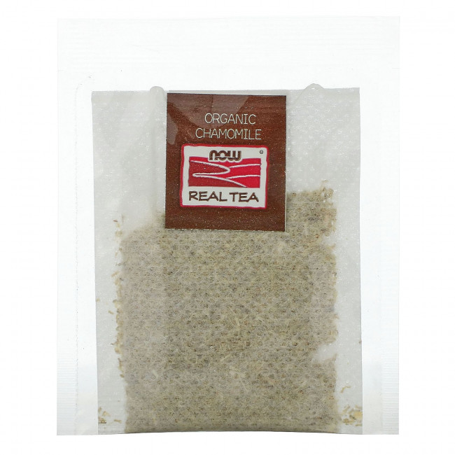 NOW Foods, Real Tea, органический чай, ромашка, без кофеина, 24 чайных пакетика, по 1,5 г NOW Foods, Real Tea, органический чай, ромашка, без кофеина, 24 чайных пакетика, по 1,5 г