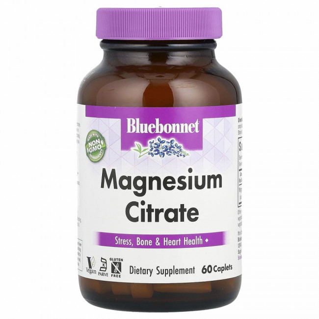 Bluebonnet Nutrition, цитрат магния, 400 мг, 60 капсул Bluebonnet Nutrition, цитрат магния, 400 мг, 60 капсул