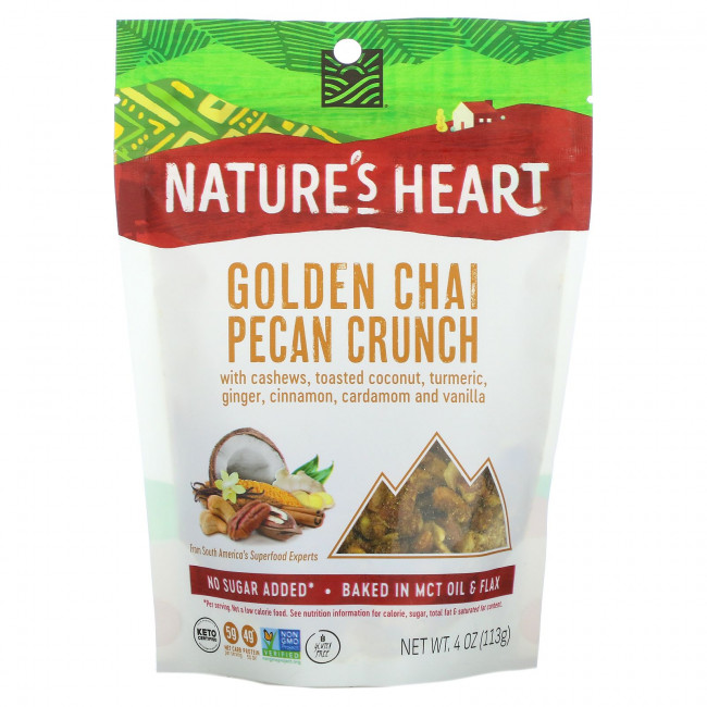 Nature's Heart, Golden Chai Pecan Crunch , 4 oz (113 g) Nature's Heart, Golden Chai Pecan Crunch , 4 oz (113 g)