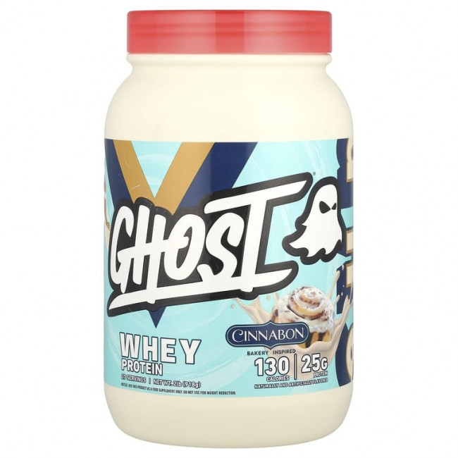 Ghost, Сывороточный протеин, Cinnabon®, 918 г (2 фунта) Ghost, Сывороточный протеин, Cinnabon®, 918 г (2 фунта)