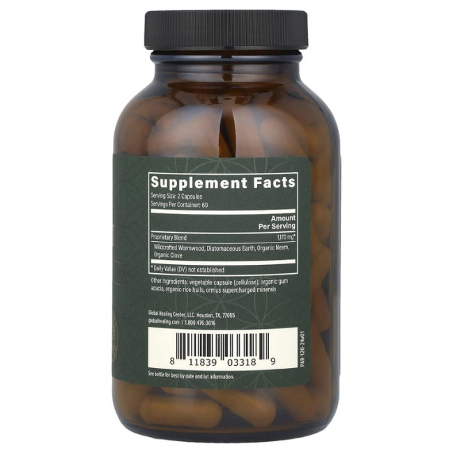 Global Healing, Paratrex® I, целенаправленное очищение, 120 капсул