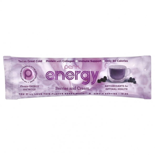 Perk Energy, Ягоды и сливки, 16 пакетиков в стиках по 19,2 г (Товар снят с продажи) Perk Energy, Ягоды и сливки, 16 пакетиков в стиках по 19,2 г (Товар снят с продажи)