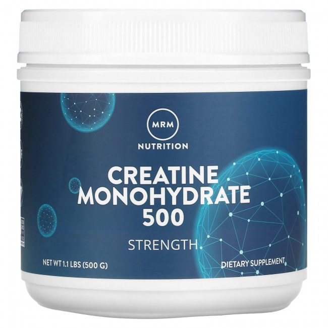MRM Nutrition, Моногидрат креатина 500, крепость, 500 г (1,1 фунта) MRM Nutrition, Моногидрат креатина 500, крепость, 500 г (1,1 фунта)