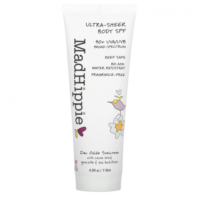 Mad Hippie, Ultra-Sheer Body, SPF, 40+, 118 мл (4 жидк. Унции) Mad Hippie, Ultra-Sheer Body, SPF, 40+, 118 мл (4 жидк. Унции)