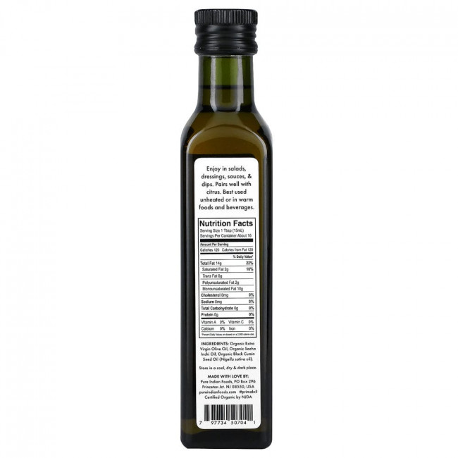 Pure Indian Foods, Органическое масло первого отжима холодного отжима, 250 мл
