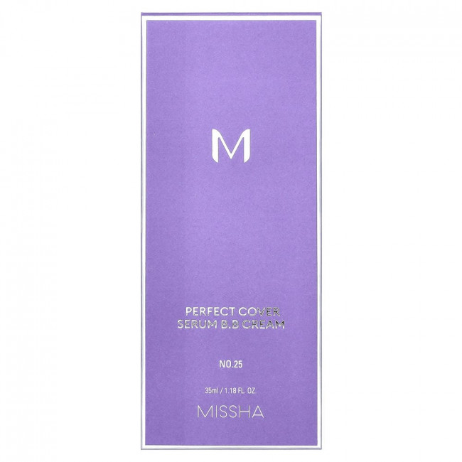 Missha, Perfect Cover Serum BB Cream, № 25 Warm Beige, 35 мл (1,18 жидких унций) Missha, Perfect Cover Serum BB Cream, № 25 Warm Beige, 35 мл (1,18 жидких унций)