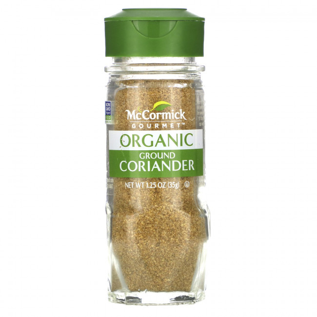 McCormick Gourmet, Органический молотый кориандр, 35 г (1,25 унции) McCormick Gourmet, Органический молотый кориандр, 35 г (1,25 унции)