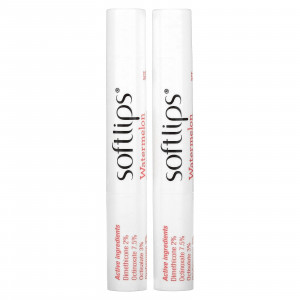 Softlips, Солнцезащитное средство для губ, SPF 20, арбуз, 2 пакетика по 2 г (0,07 унции)