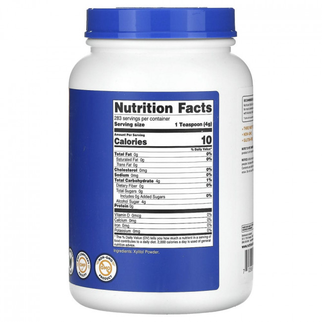 Nutricost, Xylitol Powder, Unflavored, 40 oz (1,134 g)