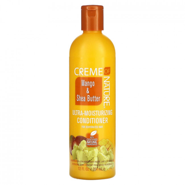 Creme Of Nature, Масло манго и ши, ультраувлажняющий кондиционер, для обезвоженных волос, 354 мл (12 жидк. Унций)