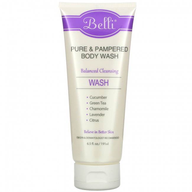 Belli Skincare, Гель для душа с эффектом очищения, 191 мл (6,5 жидк. Унции) Belli Skincare, Гель для душа с эффектом очищения, 191 мл (6,5 жидк. Унции)