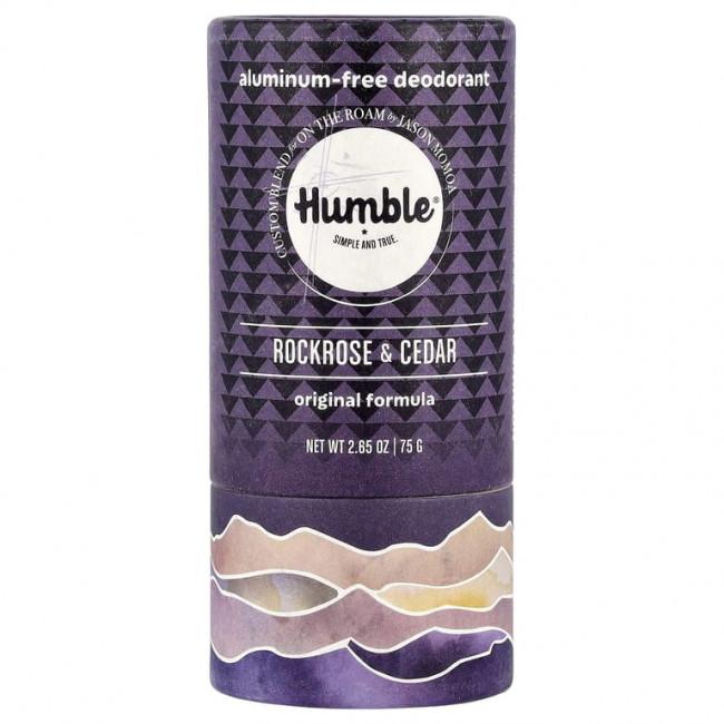 Humble Brands, Дезодорант без алюминия, каменная роза и кедр, 75 г (2,65 унции) Humble Brands, Дезодорант без алюминия, каменная роза и кедр, 75 г (2,65 унции)