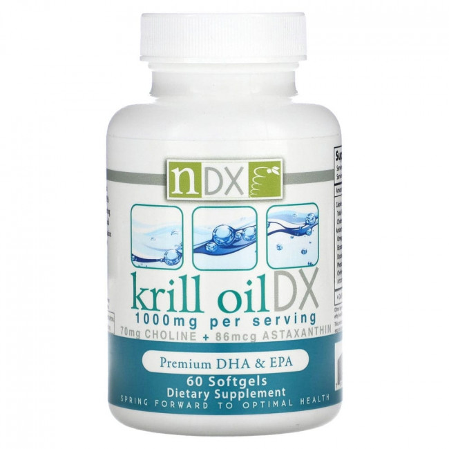 Natural Dynamix (NDX), масло криля, 1000 мг, 60 мягких таблеток Natural Dynamix (NDX), масло криля, 1000 мг, 60 мягких таблеток