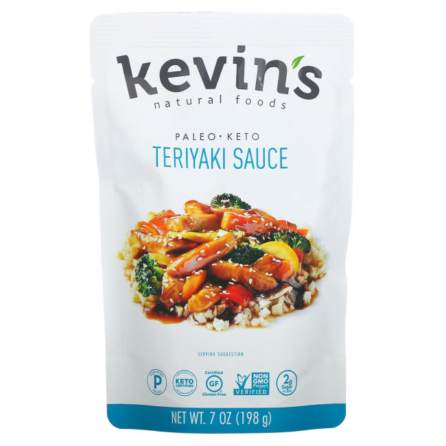 Kevin's Natural Foods, Соус Терияки, 7 унций (198 г) Kevin's Natural Foods, Соус Терияки, 7 унций (198 г)