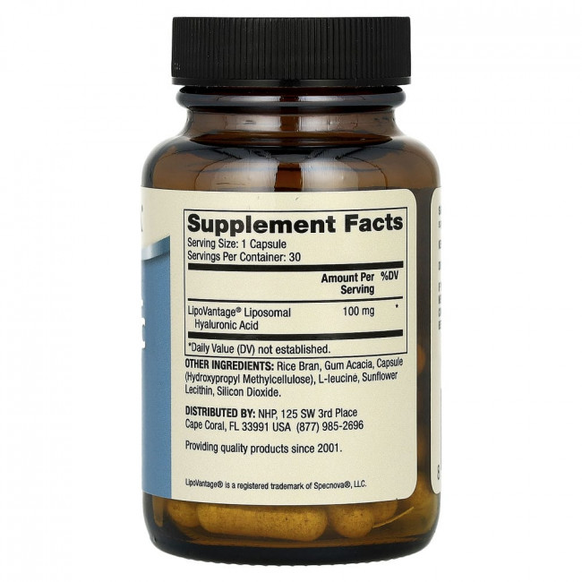 Dr. Mercola, Liposomal Hyaluronic Acid, 100 mg, 30 Capsules